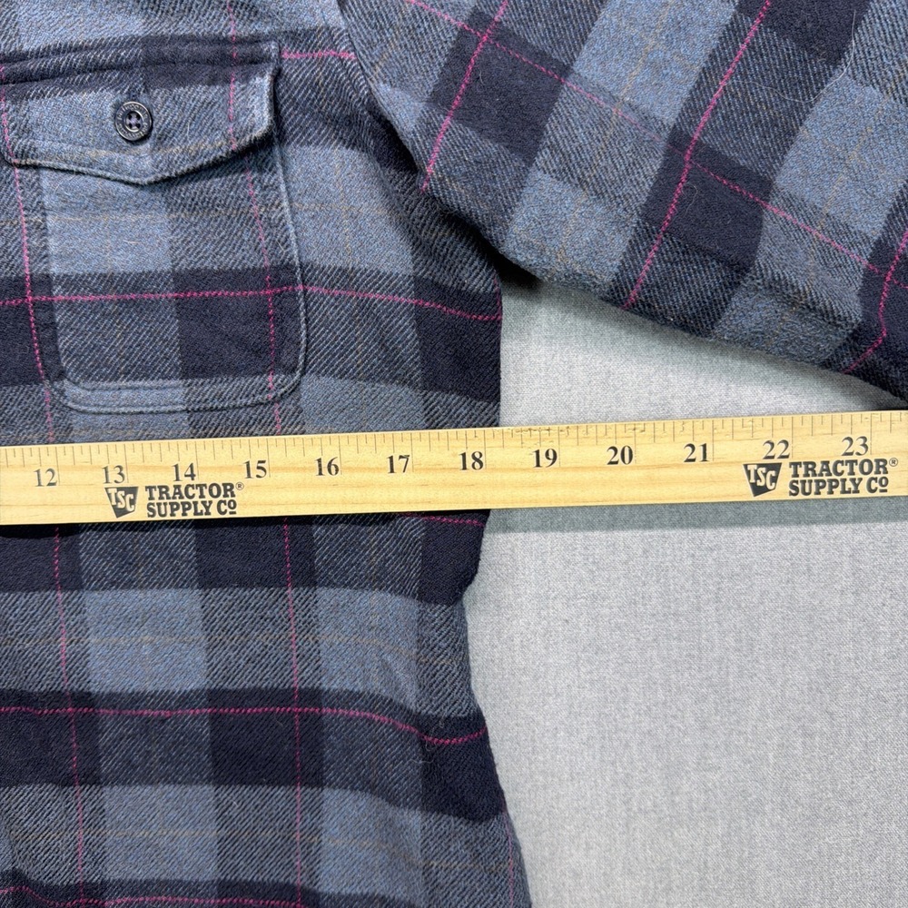 Patagonia Women's Organic Cotton Long-Sleeved Fjord Flannel Shirt‎ Size 6 - Picture 6 of 8